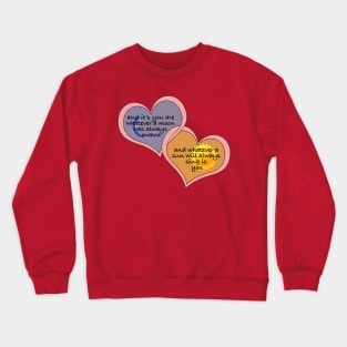 Hearts, Sun, and Moon Poem Crewneck Sweatshirt